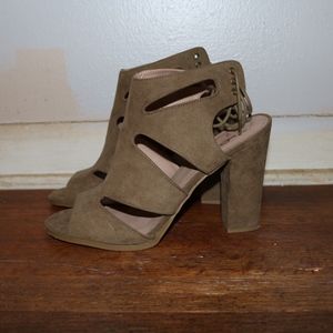 Olive high heels